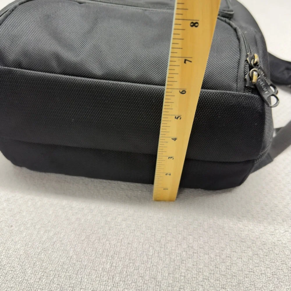 eBags Professional Slim Laptop Backpack Black Orange Nylon Travel Bag Pockets